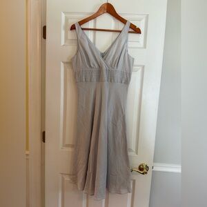 J.Crew Linen Dress Pale Blue Gray Size 8